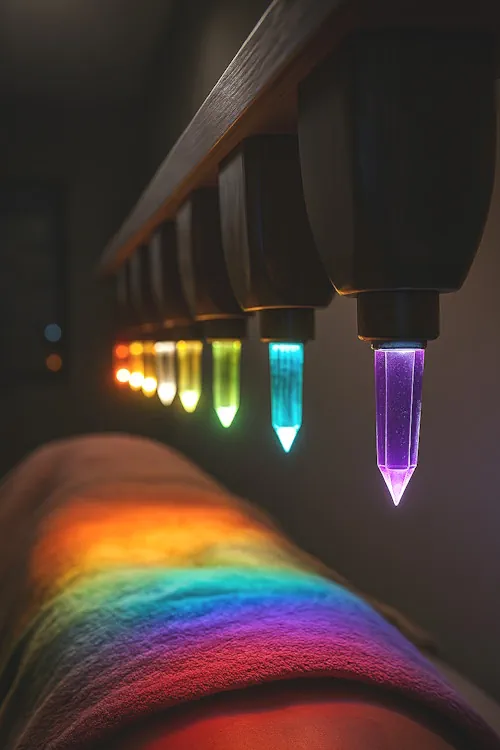 Harmonisation des chakras avec un lit de cristal aux Sables d'Olonne